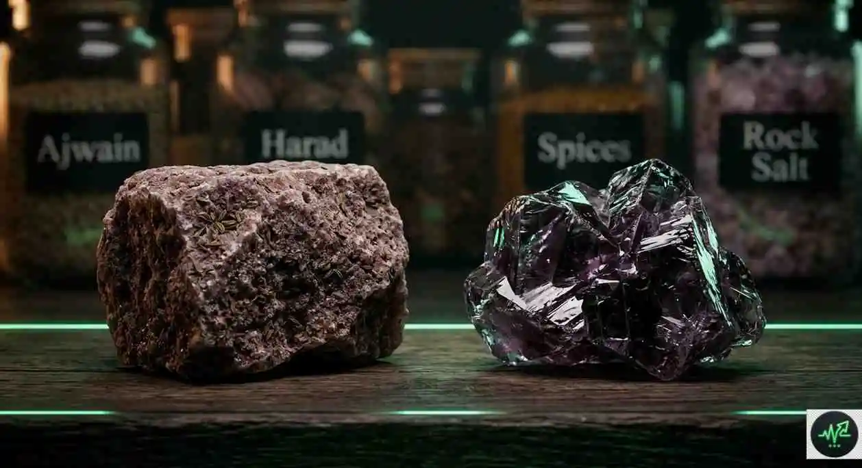 Comparison between Indian handmade black salt and Pakistani mineral black salt