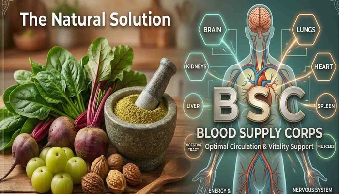 Natural Vitamin B12 Ingredients and Body Supply Corps BSC Concept
